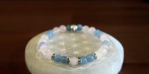 Bracelet quartz rose - bracelet,