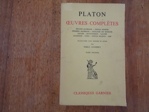 Platon œuvres complètes - Œuvres,