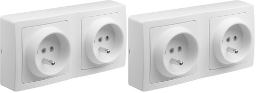 Double prise electriques - ,