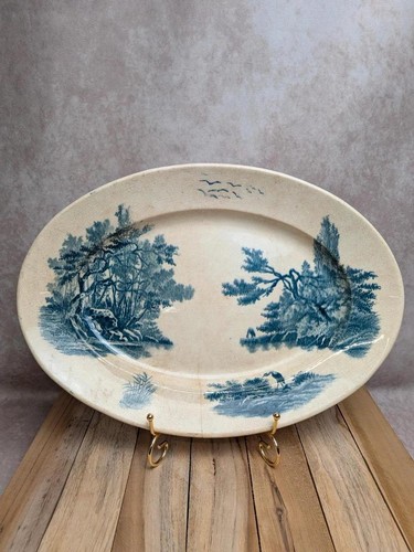 Grand plat ovale terre - ovale, fer
