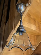 Suspension tulipe en verre