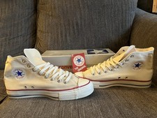 Vintage Converse Chuck Taylor All Star MADE IN USA MENS SZ 11 (White/Ivory)