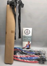 Fit Kynd Pilates Bar Resistance Bar Kit Bands Portable Workout