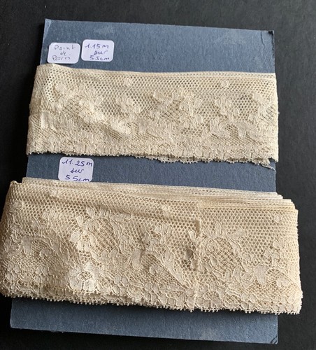 Dentelle ancienne point de - point,