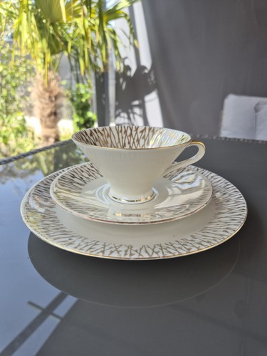 Vintage bavarian tea trio - vintage,