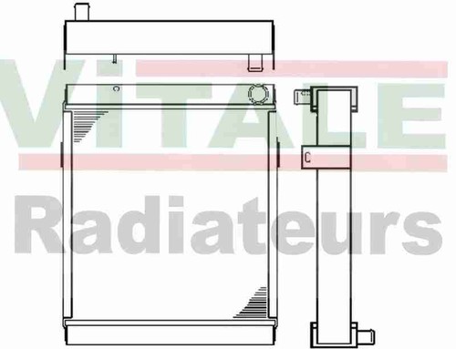 Radiateur eau tracto pelle - eau, tracto-pelle