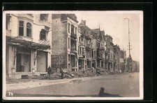 CPA Ostende, vue de la rue