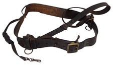 Ceinturon avec baudrier et dragonne revolver 1873/1892 officier français WW1/WW2