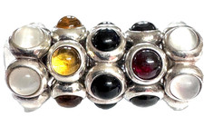 (SET OF 5) PANDORA Sterling Silver Cabochon Charms