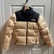 Womens The North Face 1996 Retro Nuptse Puffer 700-Down Jacket - Apricot XS