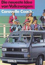 VW Volkswagen Bus Caravelle Coach T3 Brochure Brochure 1987 AO