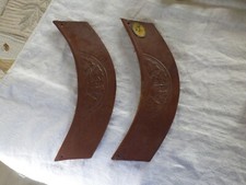 Ancienne paire de sangles en cuir CYRANO  pour sabots en bois / Sabots