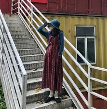 Robe chasuble velours vintage