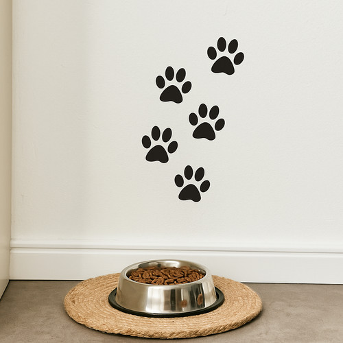 Stickers empreintes chat - empreintes,