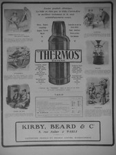 PRESS AD 1907 THERMOS PATENT KEEPS WARM FOR 48 HOURS