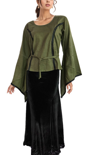 Blouse lin moyen âge - en,