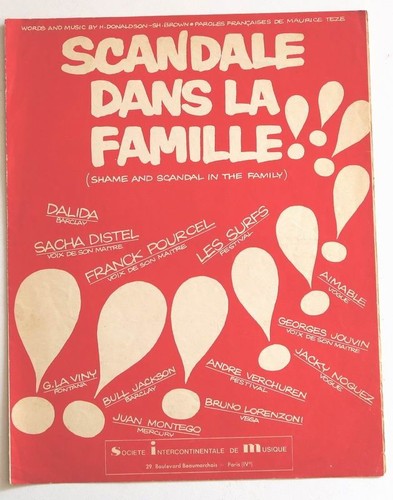 Partition sheet music dalida - sheet,