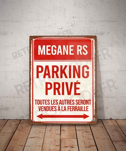Plaque métal vintage renault - métal,