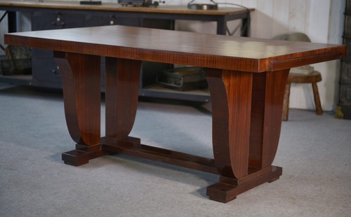 Table art déco placage - art, en