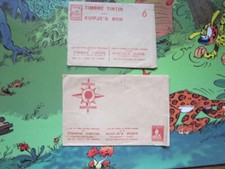TINTIN  ENVELOPPE DU TIMBRE