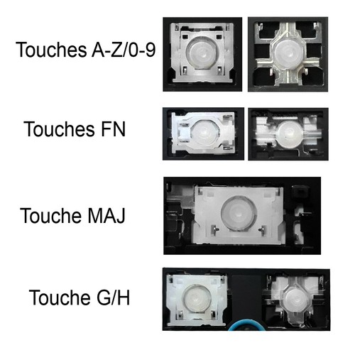 Touche clavier pour dell - touche,