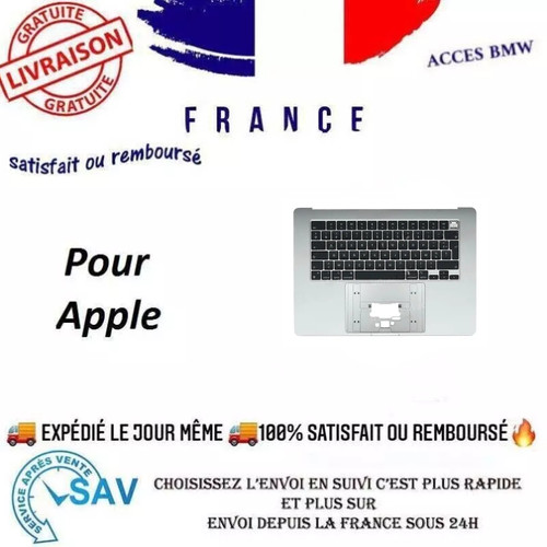 Top case azerty - azerty, argent