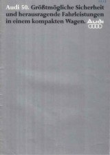 Catalogue brochure Audi 50