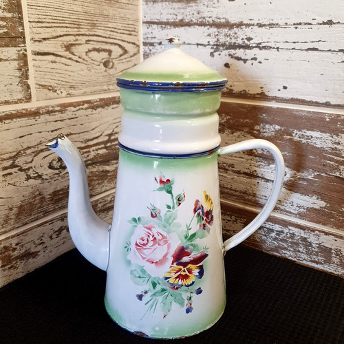 Cafetière tôle émaillée - tôle,