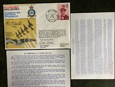 RAF Cover - No.111 Squadron - Signed AVM Peter Latham AFC - Black Arrows Leader