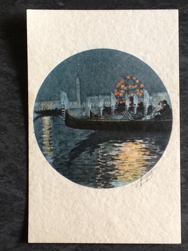 Illustree medaillon venise - cp,