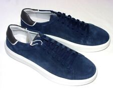 Geox Respira Low Sneaker, Suede/Leather Upper, Navy, 10, New