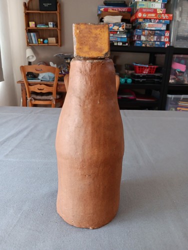 Bouteille terre cuite - bouteille, en