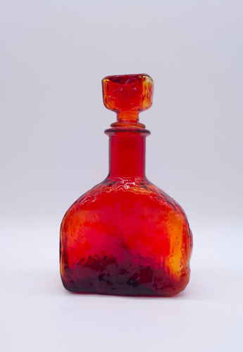 Carafe verre rouge vintage - carafe,