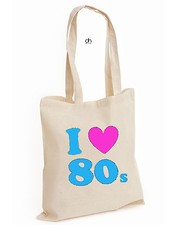 I Love The 80s Haut Sexy Coton Rétro Fourre-Tout Pop Costume Déguisement (80's,