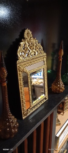 Miroir biseauté ancien 60x34 - miroir,