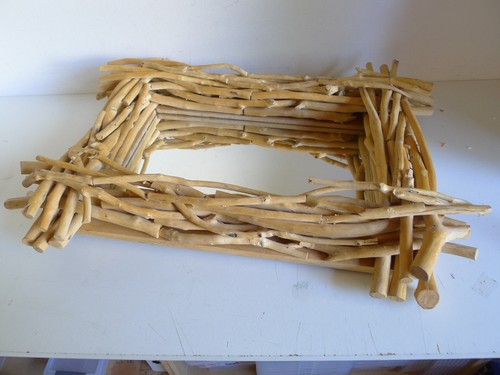 8194 miroir bois flotté - bois,