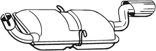 Silencieux final 235 - -193, bosal