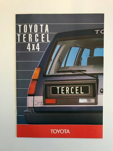 Toyota tercel 4x4 - tercel., brochure
