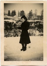 Women's Winter Snow Coat - Old Year Photo. 1930 40