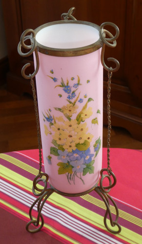 Vase ancien xixème opaline - vase,