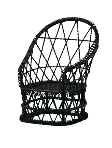 Chaise tub fer forgé noir - fer,