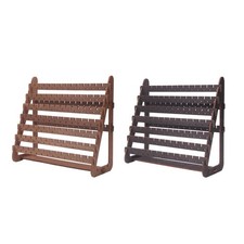 Présentoir à boucles d'oreilles, colliers et bijoux, 7 niveaux, en bois,