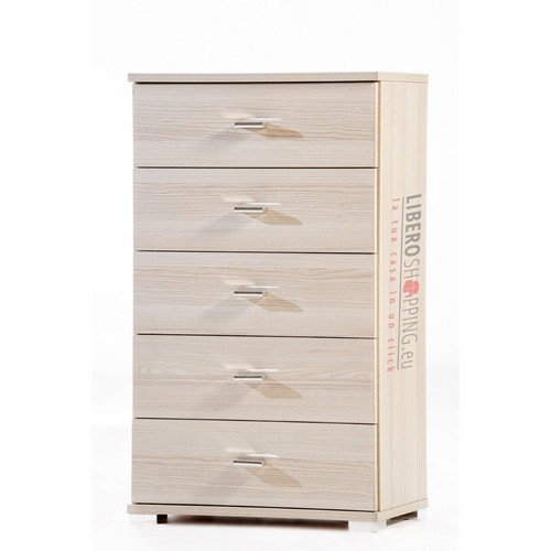 Commode tiroirs bois - 5, en