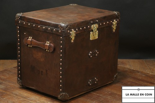 Malle louis vuitton cuir - malle,