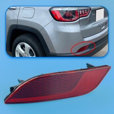 Red Lens Rear Bumper Reflector Light Left Side Fit For Jeep Compass 2017-2023