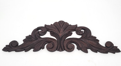 Fronton bois sculpté - fronton,