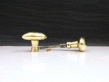 ▨6X6mm, old pair of olive brass door knobs handles, handle door