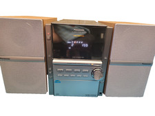 Panasonic 5 CD Changer Stereo System, cassette, AM/FM SA-PM16, Bluetooth Adapter