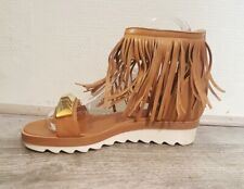 DESTOCKAGE Sandales PAPRIKA TAILLE 40 /CHAUSSURES Sandales à FRANGES NEUF H412
