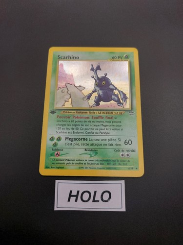 Carte pokémon scarhino - pokémon,